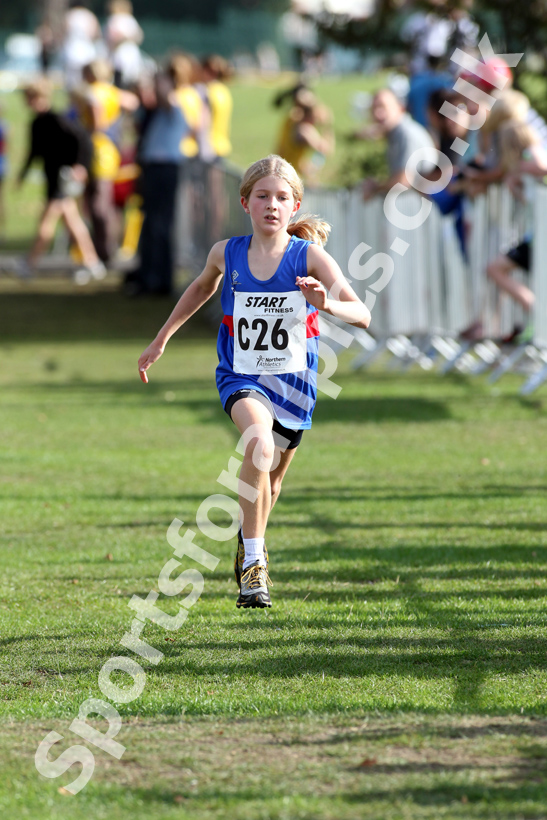 Emily Hughes (Manchester Harriers), under-11 girls, Northern Cross Country Relay, Graves Park, Sheffield